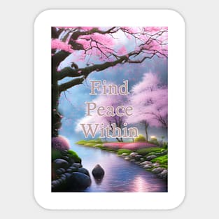 Find Peace Within Sticker